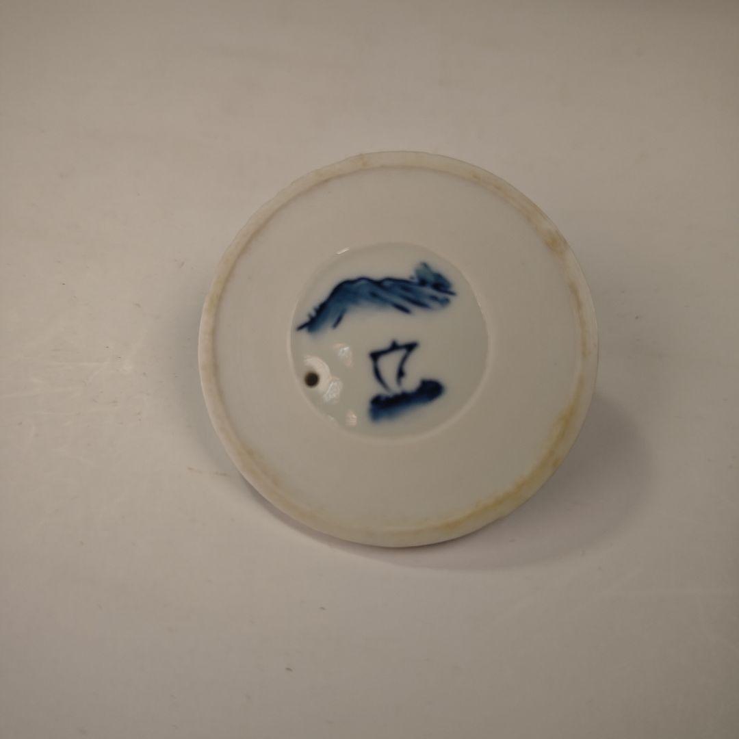 ウ319 銚子『釜師　佐藤浄清造』『七宝銚子　染付替蓋付　共箱　鉄製』茶道具