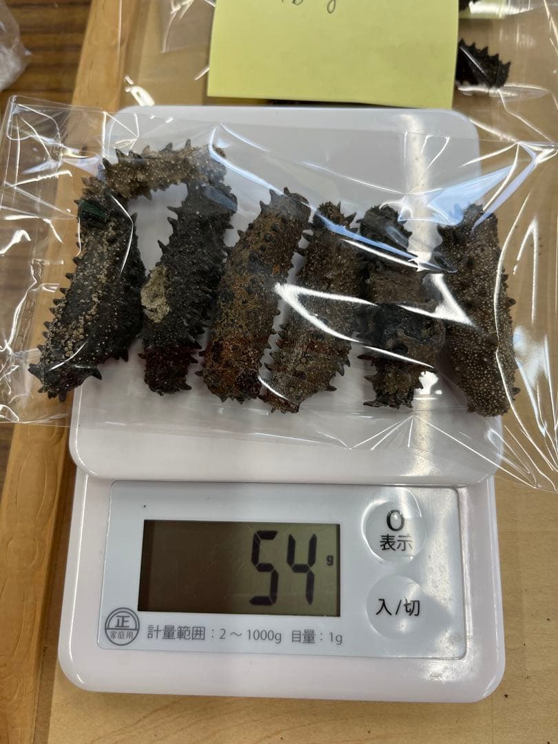 北海道産乾燥ナマコ　訳あり　B級品　混合サイズ　(中〜小)合計261g