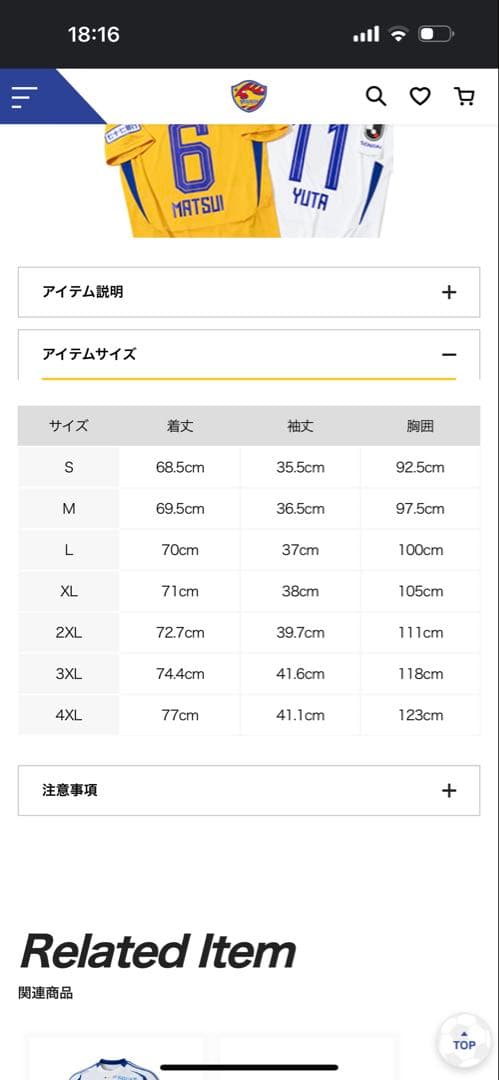 ベガルタ仙台(真瀬拓海 選手)2025オーセンティックユニフォームXL