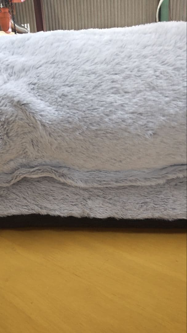 犬人兼用　オーバル型　ベッド グレー