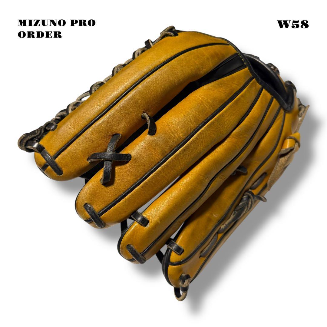 希少品！ MIZUNO PRO ミズノ プロ オーダー グローブ グラブ 黒 金