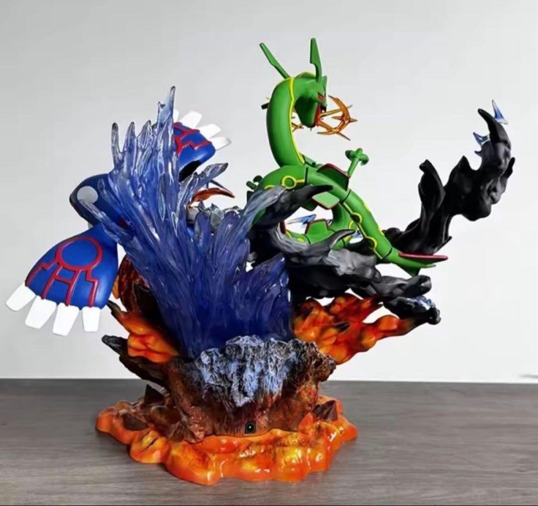 ポケモン　フィギュア　グラードン　カイオーガ　レックウザ　LED付き