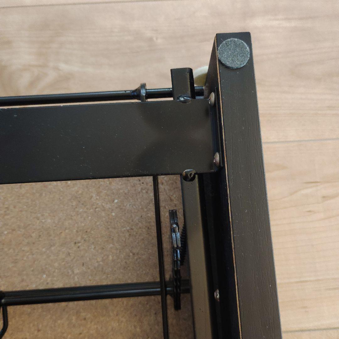 ピアノ補助台 高さ調整機能付き　黒