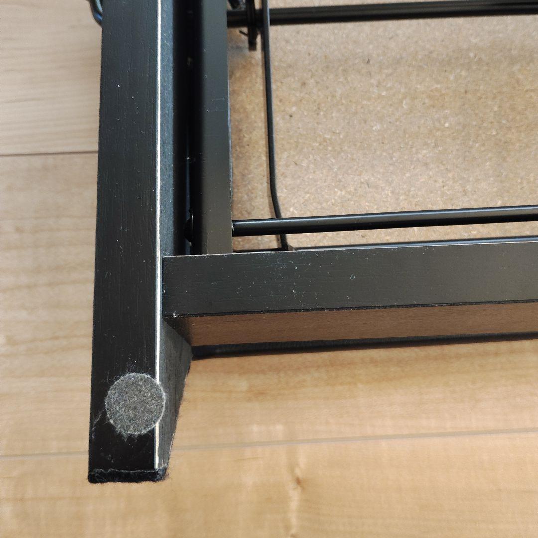 ピアノ補助台 高さ調整機能付き　黒