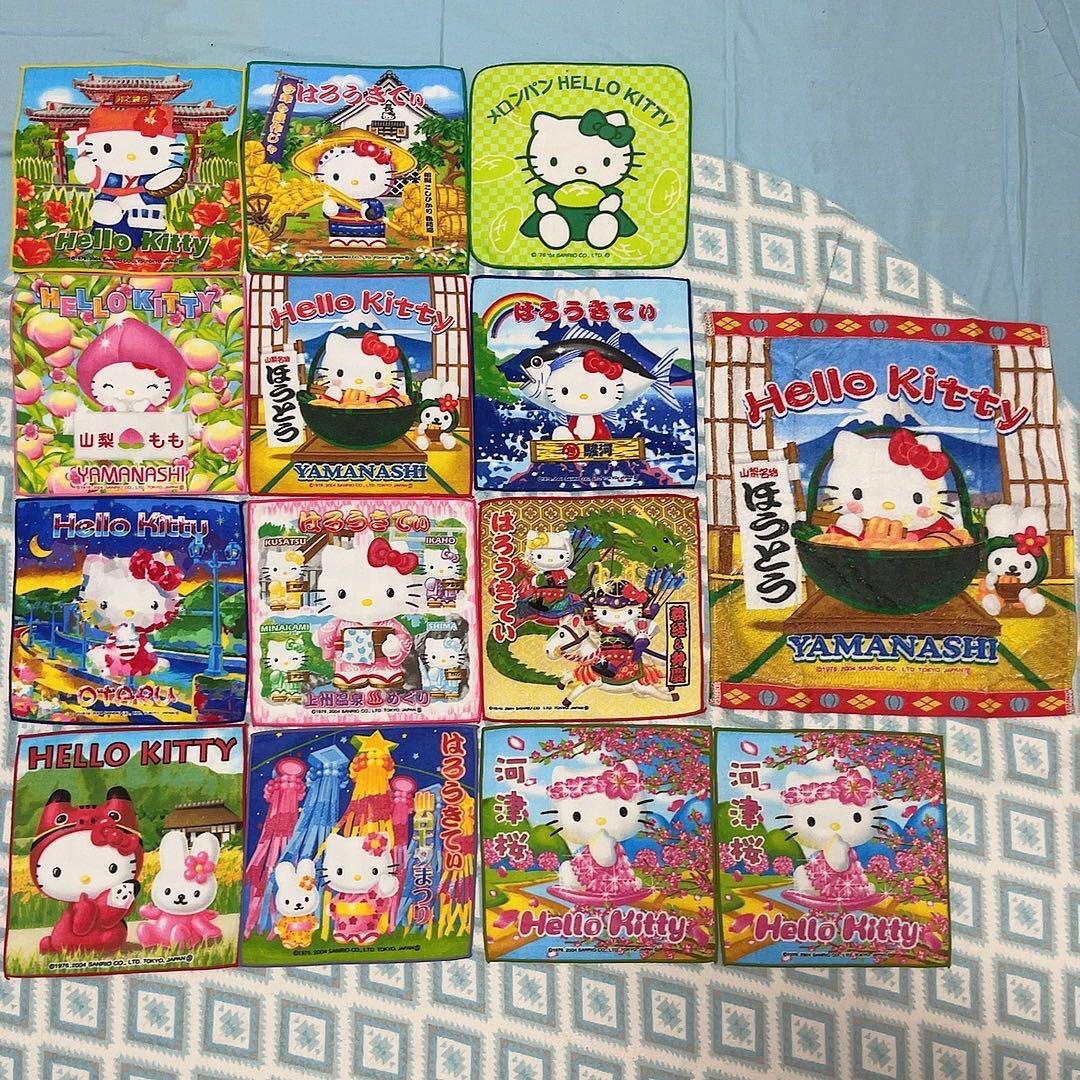 ハローキティ ご当地タオル まとめ売り 83枚！