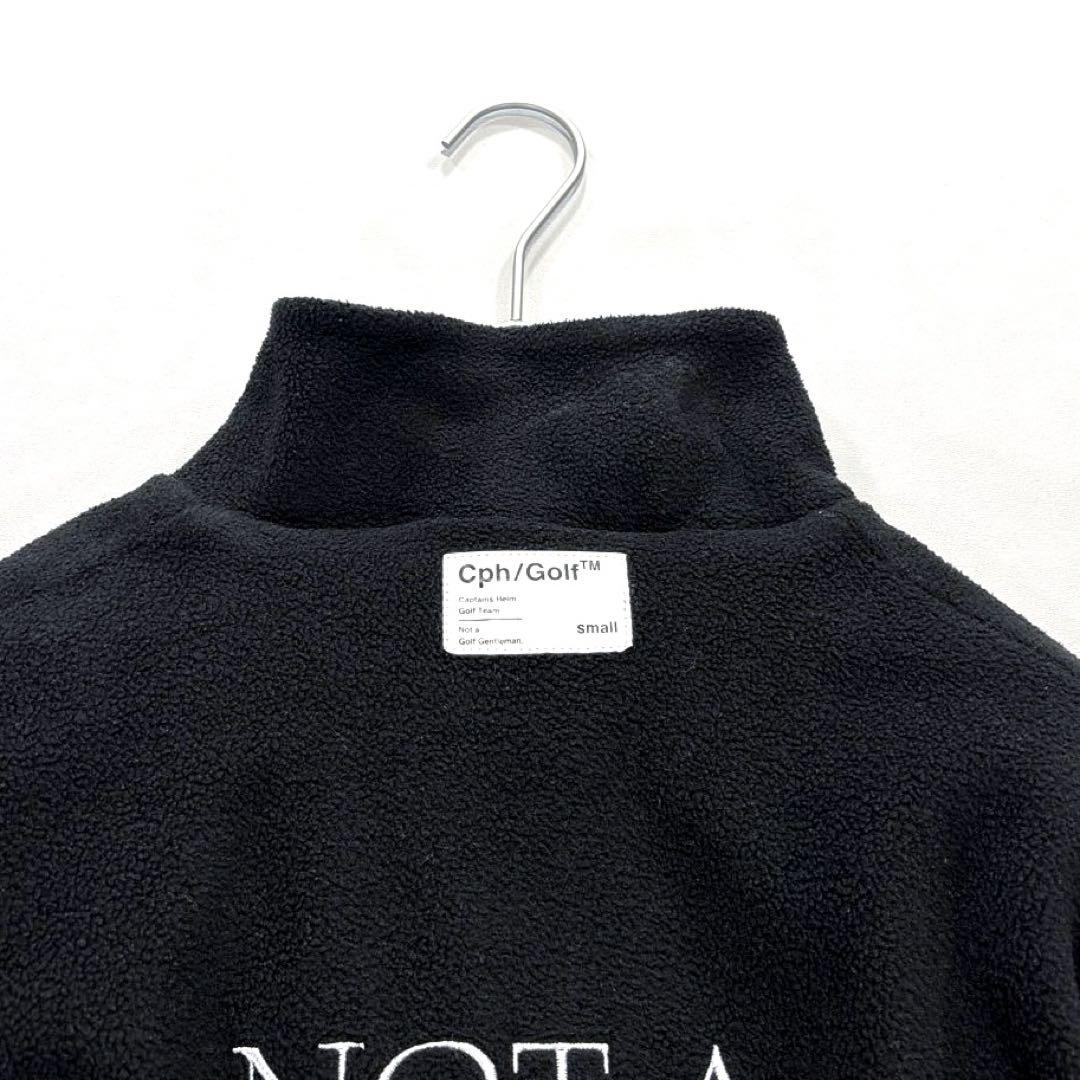 Cph/Golf キャプテンズヘルムゴルフ　ハーフジップ　フリース　黒　S