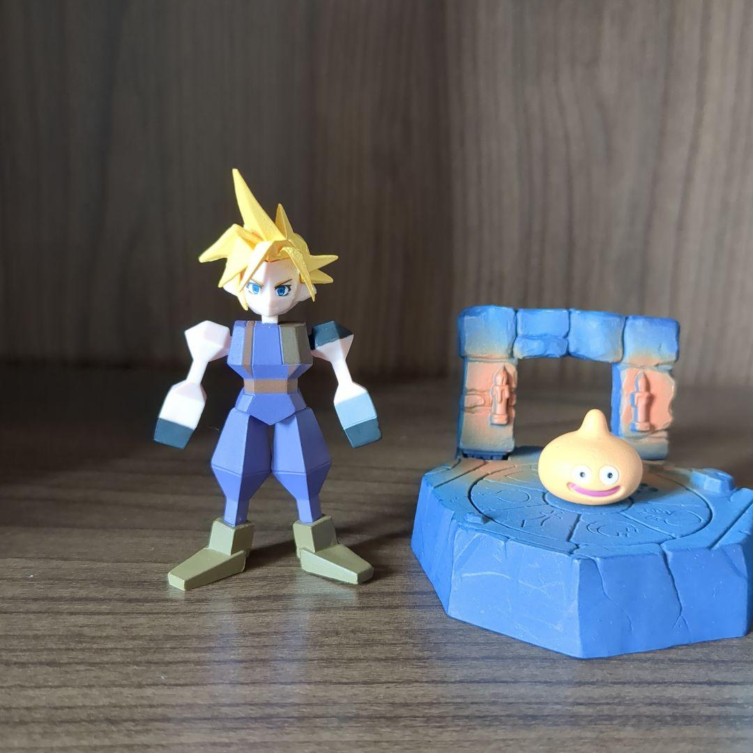 ff7 ミニフィギュア　ドラクエ　フィギュア　クラウド　フィギュア