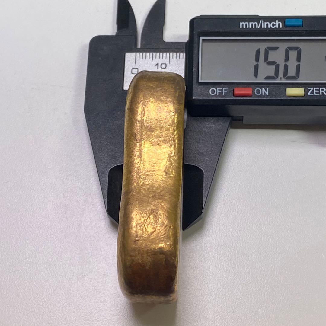 縁起物　 金貨 「足色金五両 」銘 金條　金錠 金塊 飾り