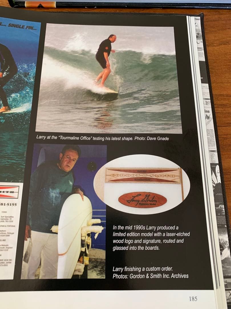 G &Sラリーゴードン氏シェイプ 世界限定50本のうちの1本大変貴重なボードです