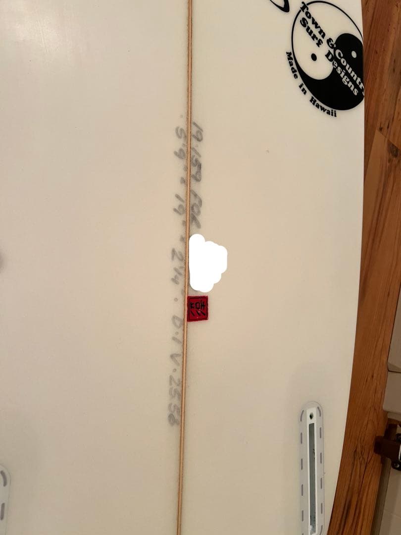 手渡し限定！Town & Country グレンパングショートボード　フィン付き