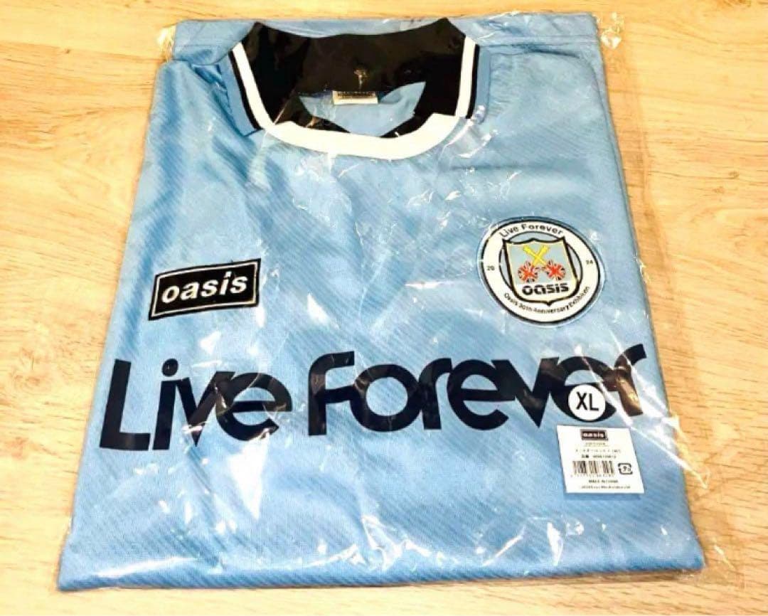 Oasis フットボールシャツ XL リヴ・フォーエヴァー オアシス展