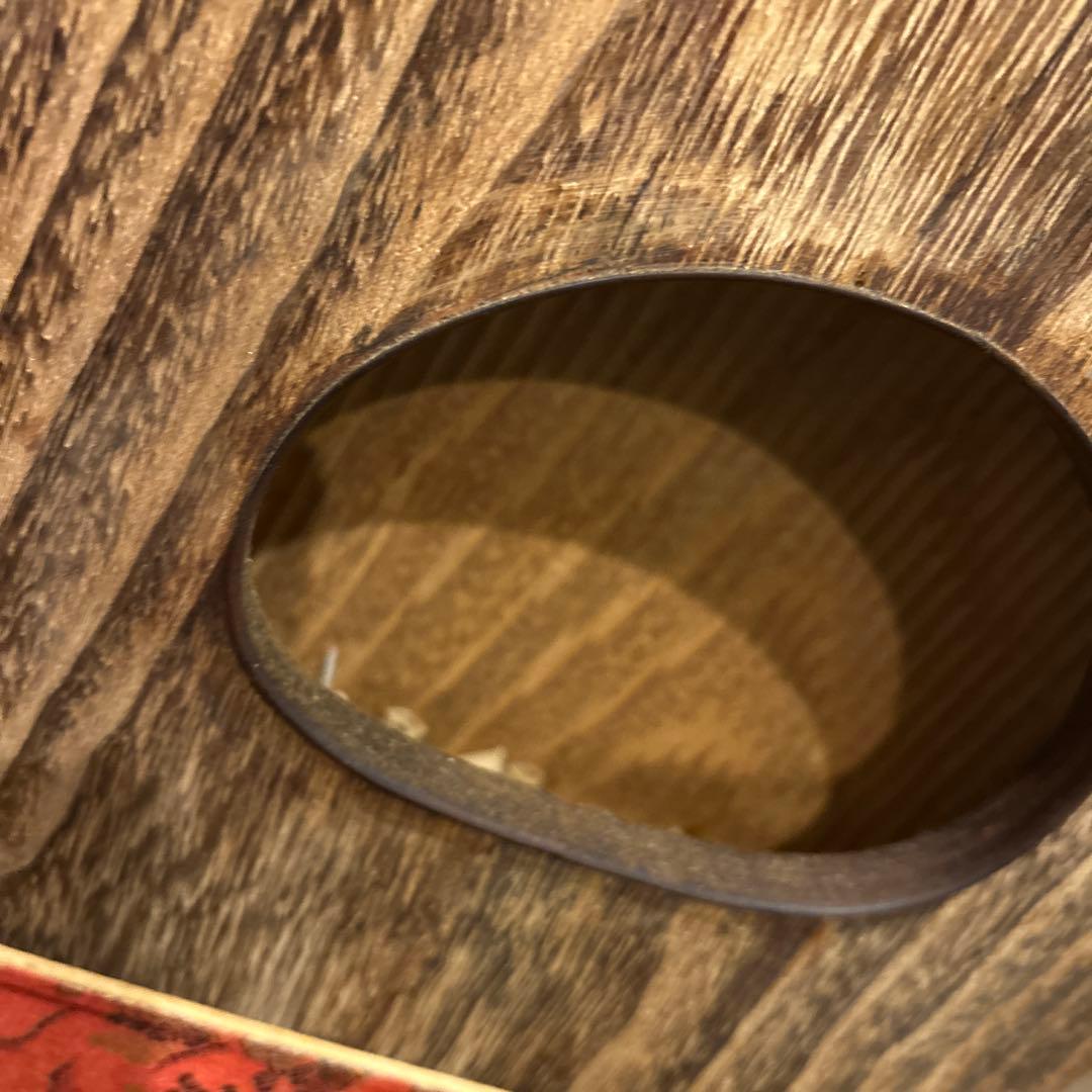 琴 箏 13弦 並甲 上角巻 蒔絵 すだれ彫　鶴　日の丸