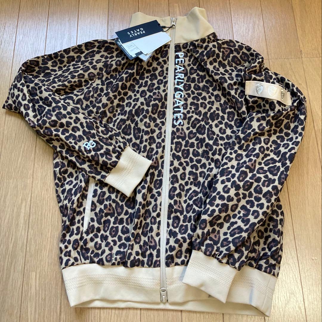 パーリーゲイツ ゴルフ 撥水×保温 ヒョウ柄 ストレッチ ブルゾン ウェア 0