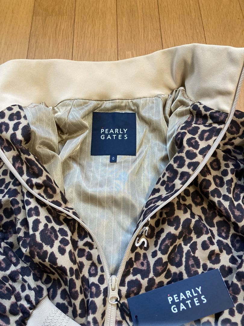 パーリーゲイツ ゴルフ 撥水×保温 ヒョウ柄 ストレッチ ブルゾン ウェア 0