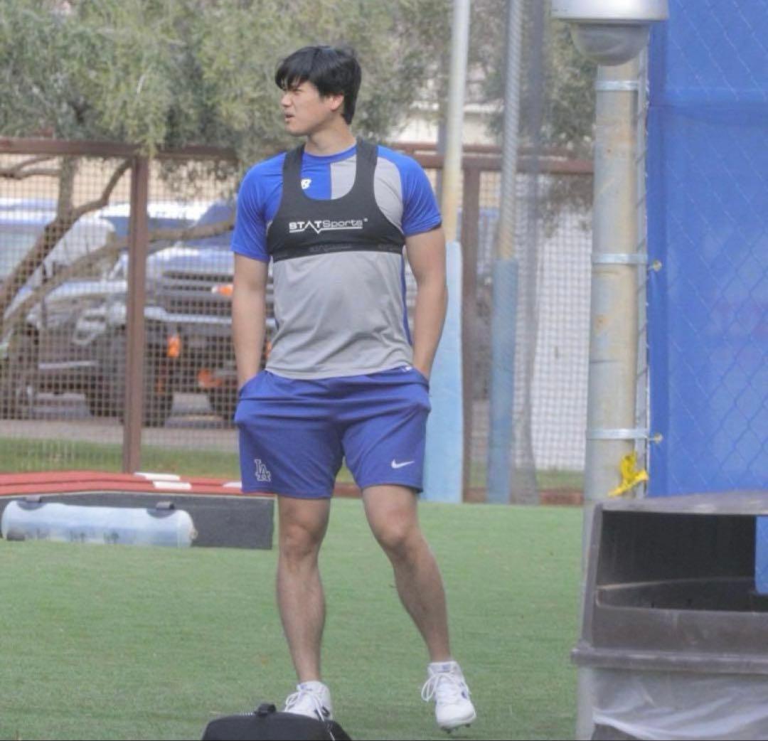 【正規品】大谷翔平 MLBドジャース ナイキ 選手仕様 ドライフィットショーツS