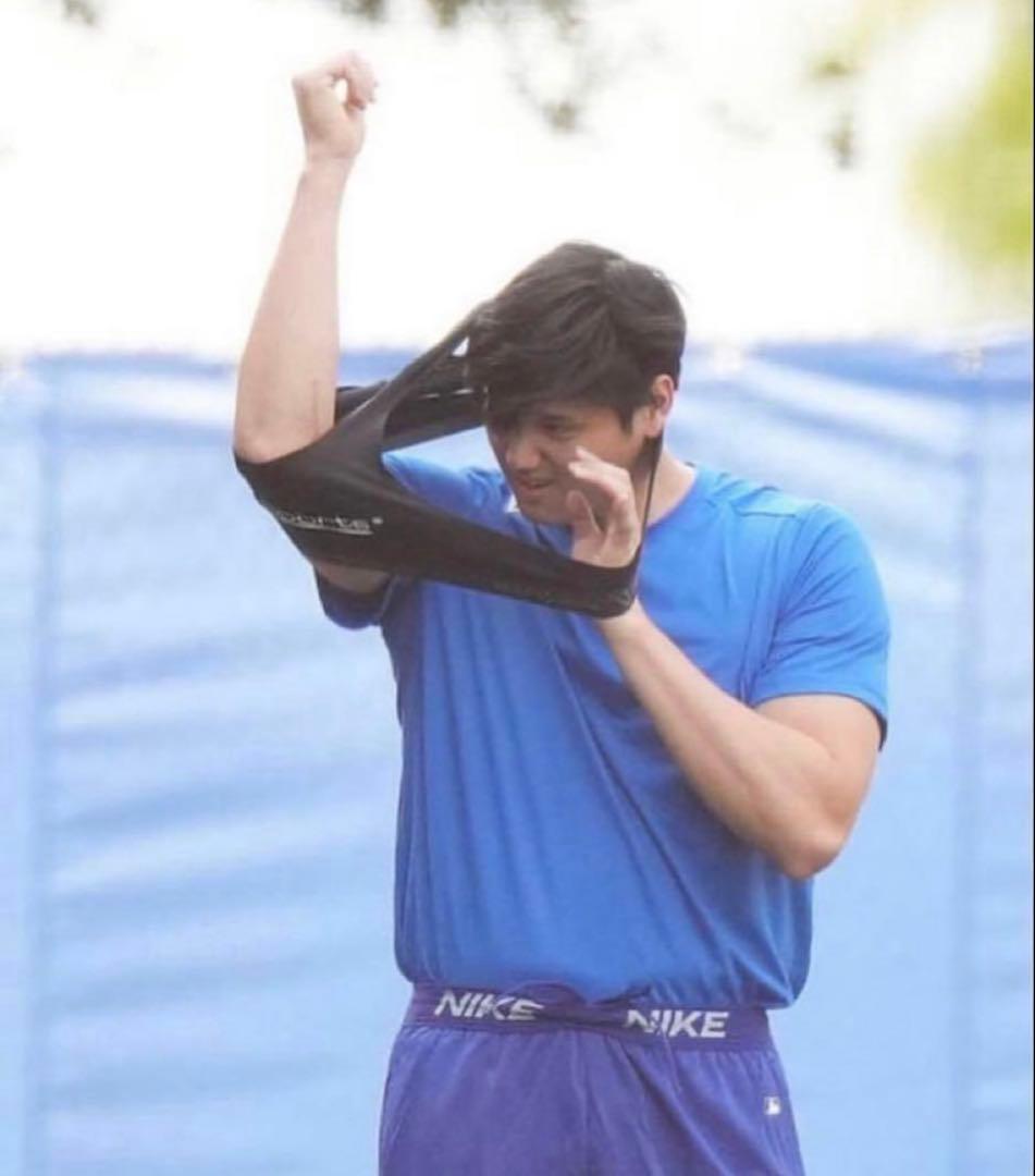 【正規品】大谷翔平 MLBドジャース ナイキ 選手仕様 ドライフィットショーツS