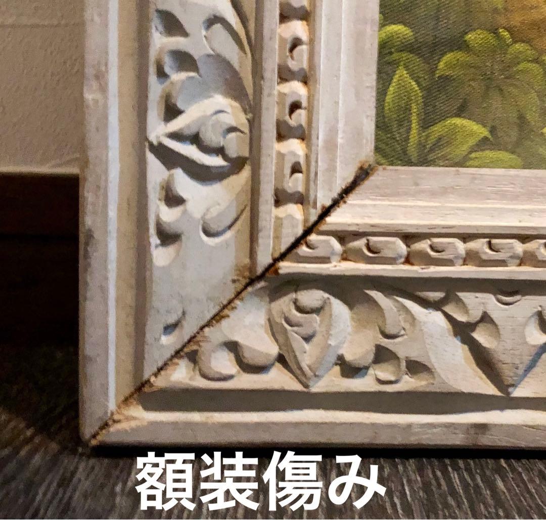 インドネシア　バリ島　細密画　149cm×112cm 著名作家　配送不可