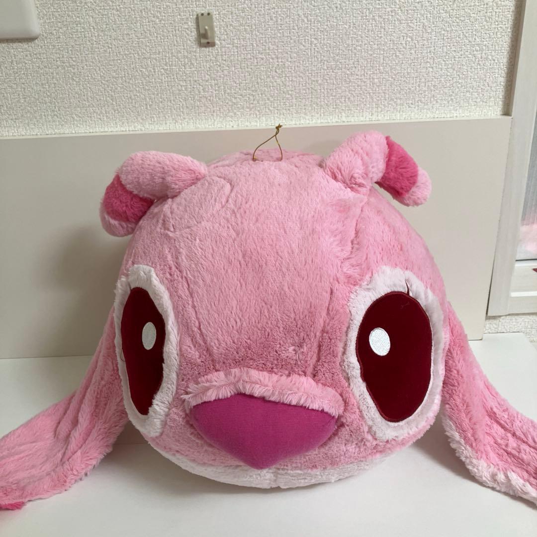 リロ＆スティッチ フェイス BIGぬいぐるみ クッション エンジェル 0827