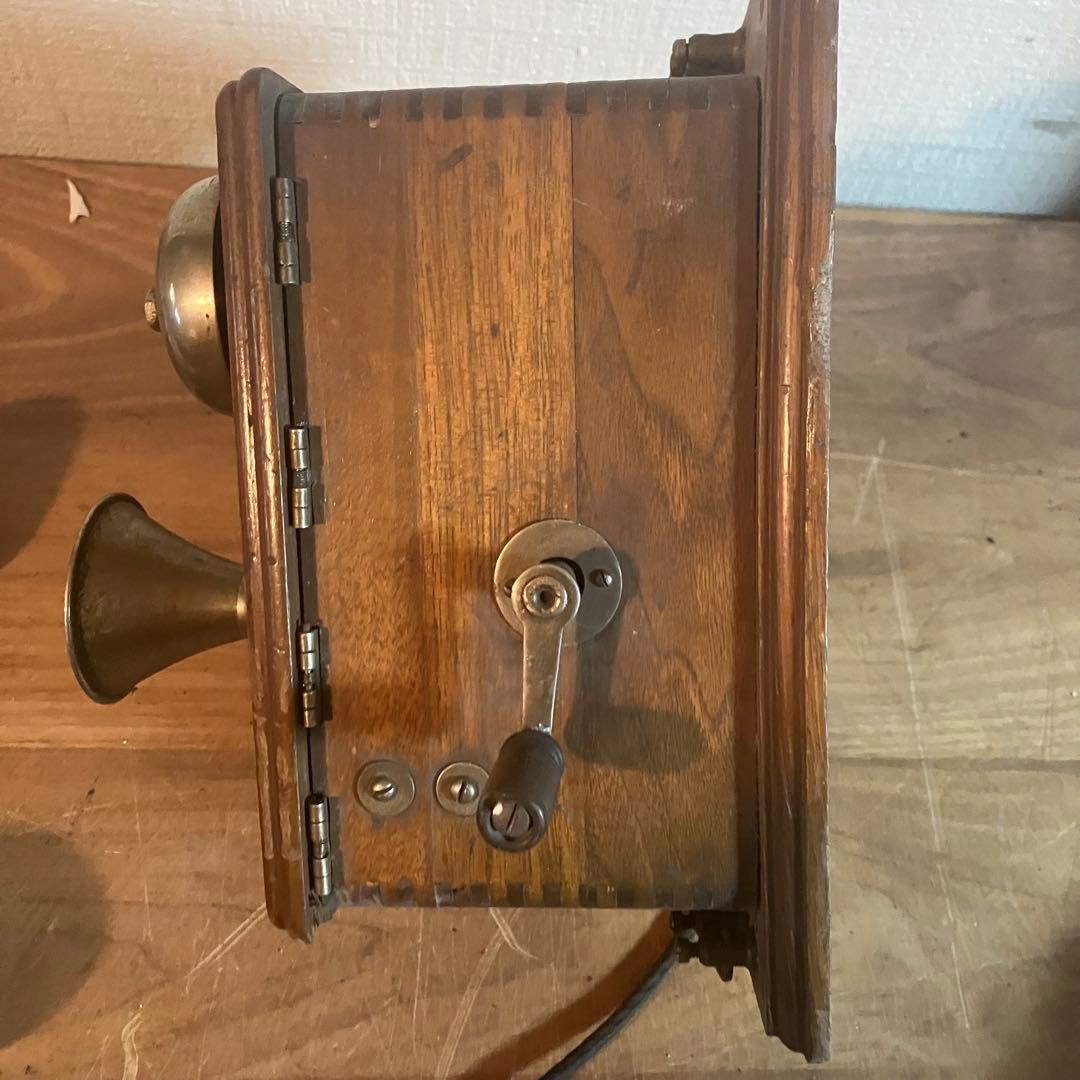 昭和レトロ デルビル電話機 手回し電話機 アンティーク ヴィンテージ ジャンク