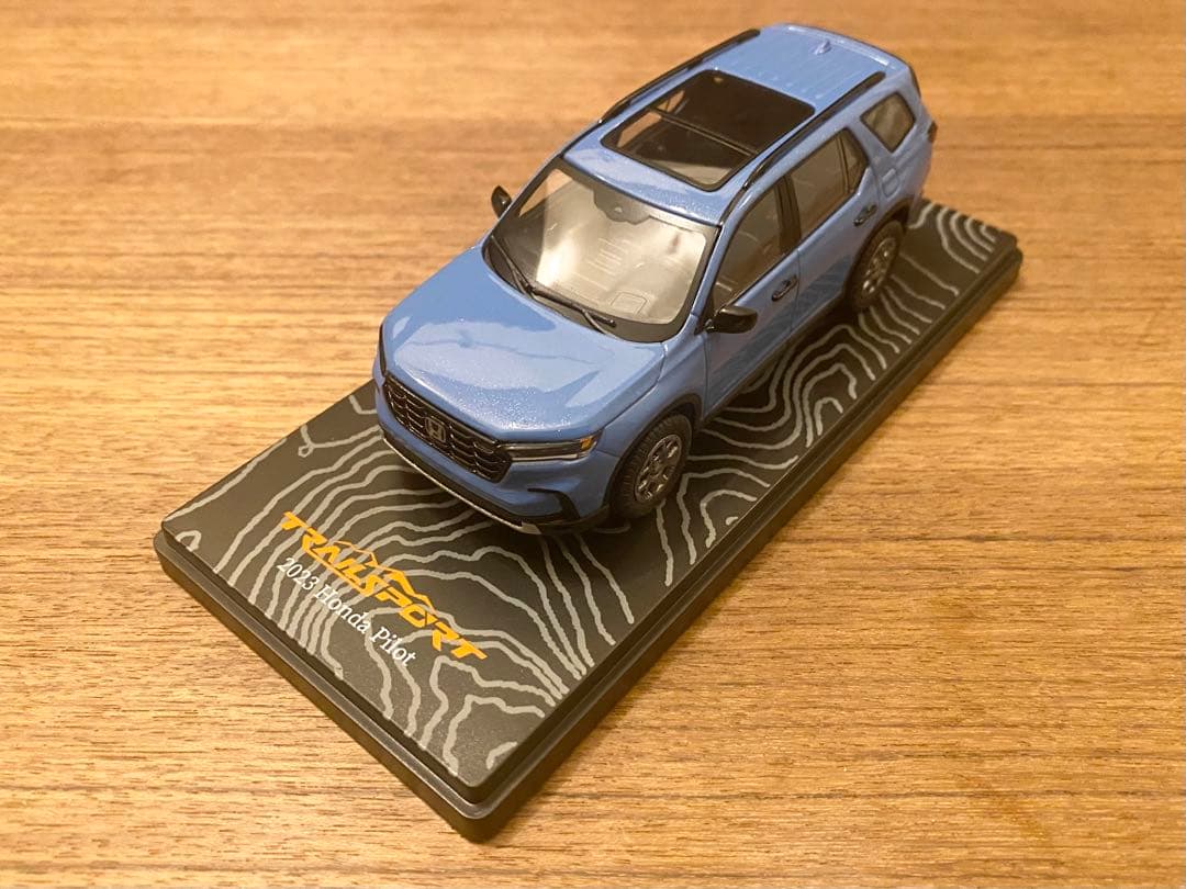 新品 希少！1/43 ホンダ純正 TSM 新型 ホンダ パイロット ブルー