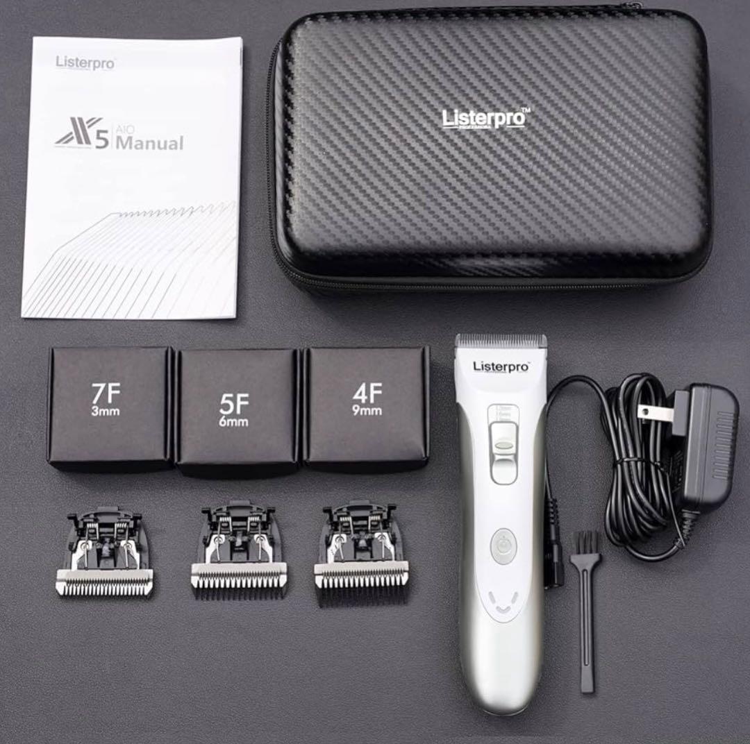 Listerpro 犬　クリッパー　バリカン　トリミング　1回使用　静音