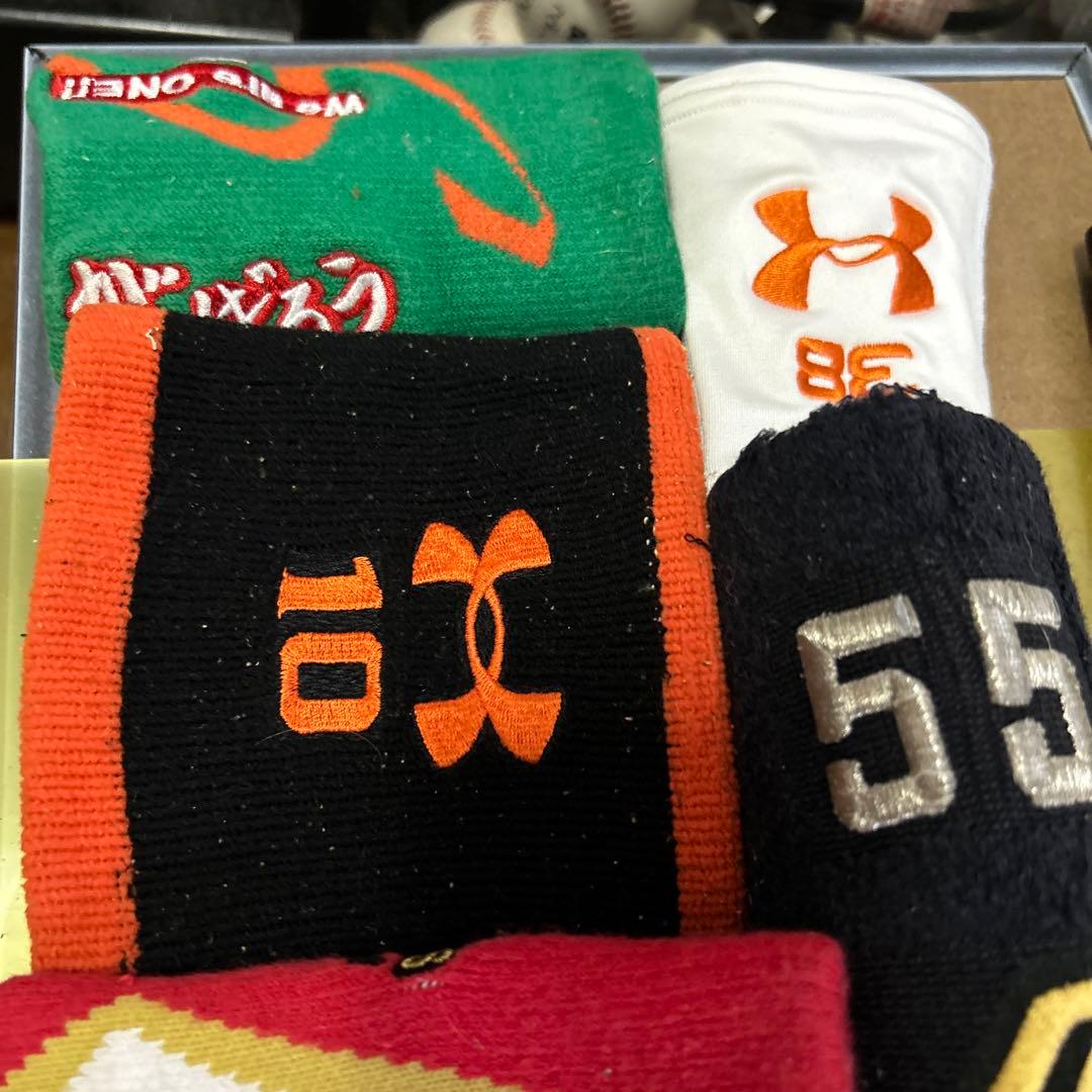 ジャイアンツ歴代4番バッター実使用リストバンド【超レア】セット