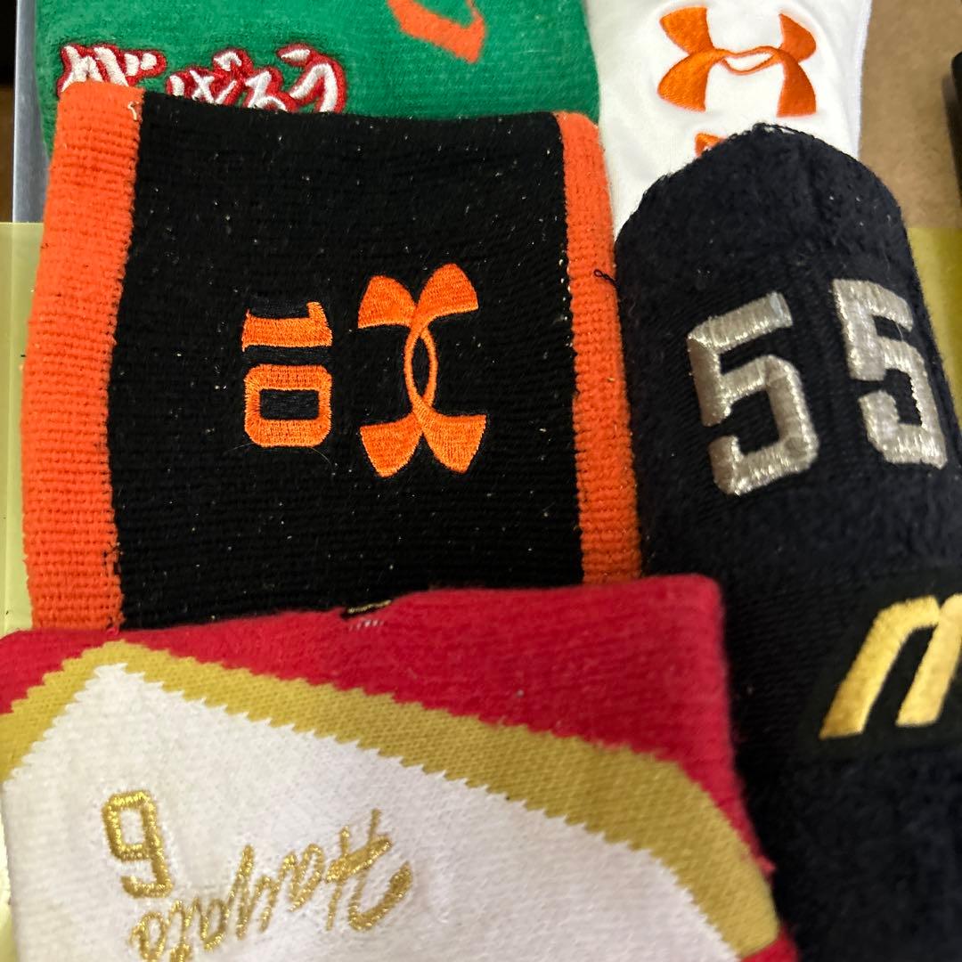 ジャイアンツ歴代4番バッター実使用リストバンド【超レア】セット