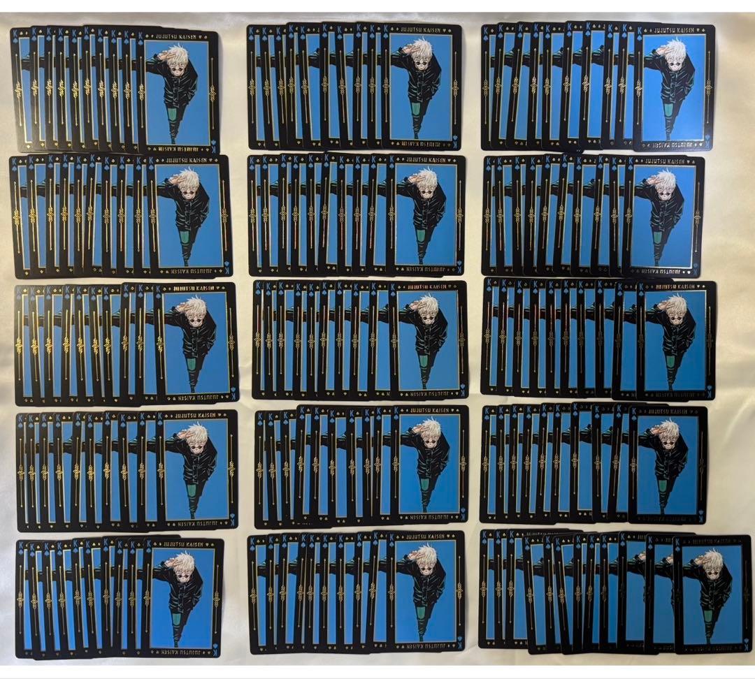 呪術廻戦　五条悟　箔押しトランプ　生ブロマイド　コレクション缶バッジ　名場面