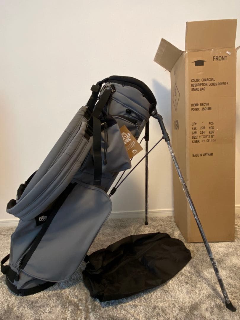 JONES GOLF ROVER スタンドバッグ グレー ローバー 純正ポーチ