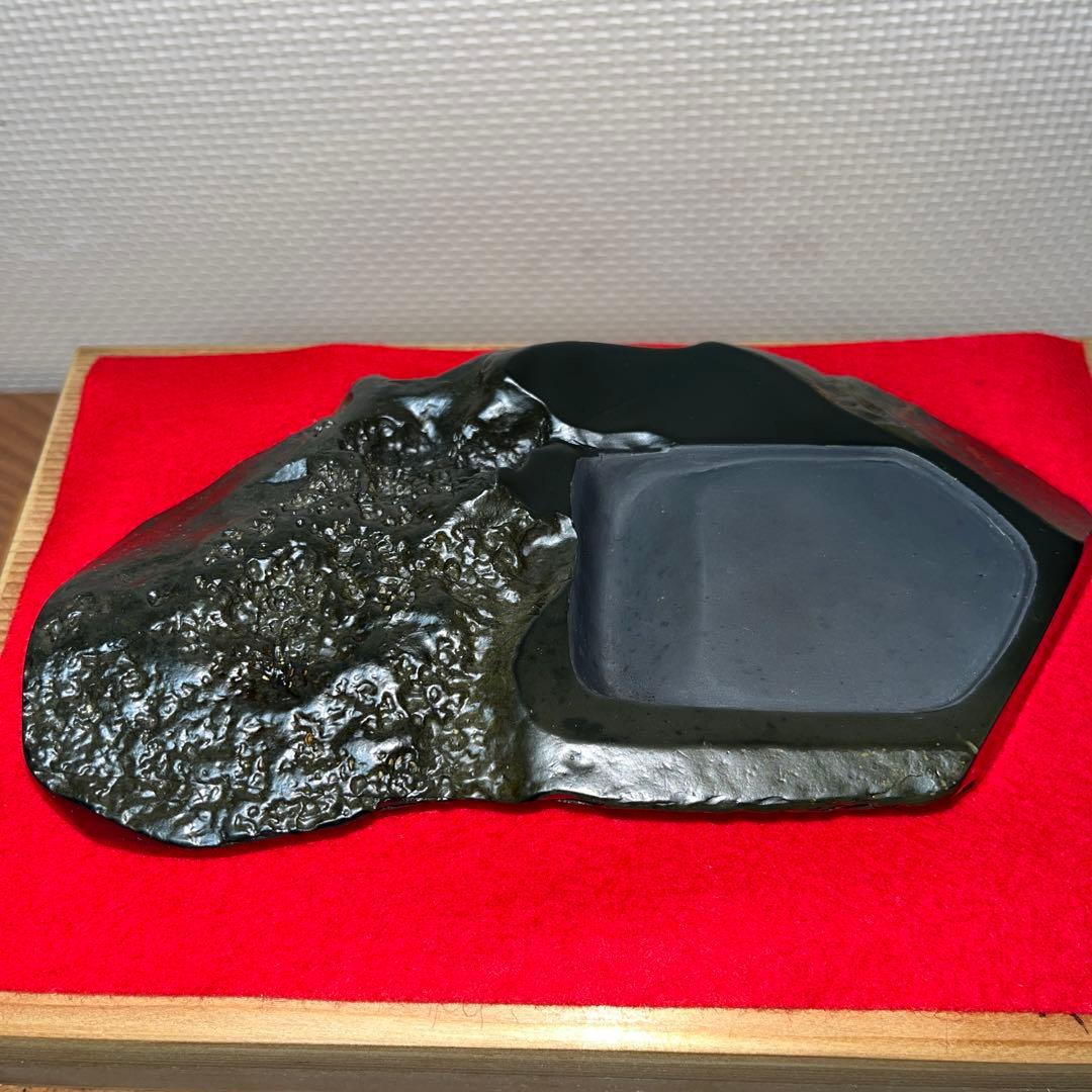 ⭕️屋久島硯　秀命堂　秀命　新品美品　プラス　色紙立て　銹水石