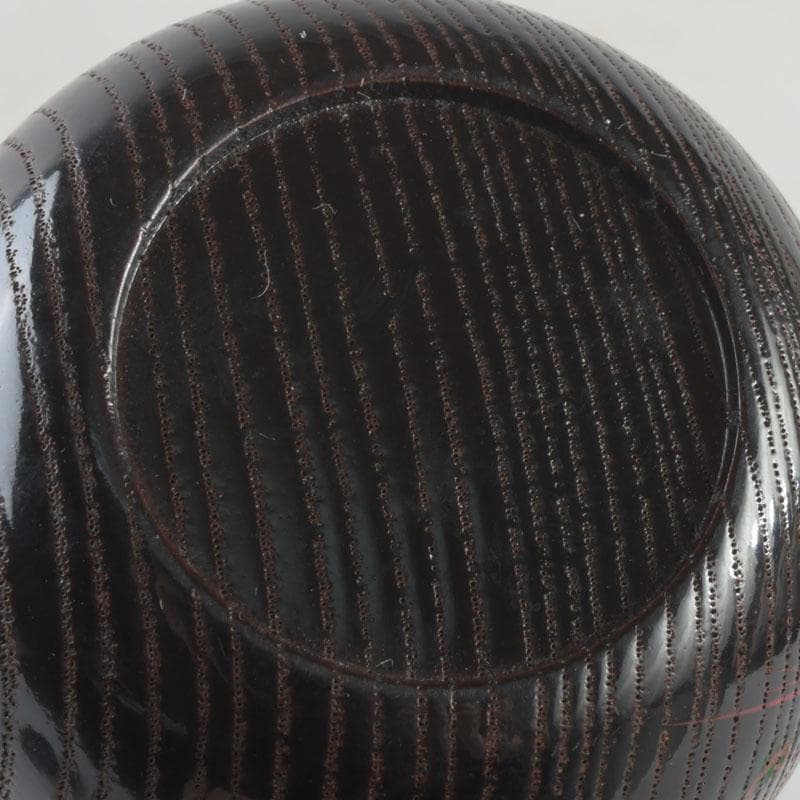 茶道具　漆塗　草渦蒔絵　棗　堀内宗完(兼中斎)極め箱　V　9499