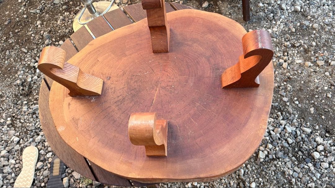 木製円形座卓