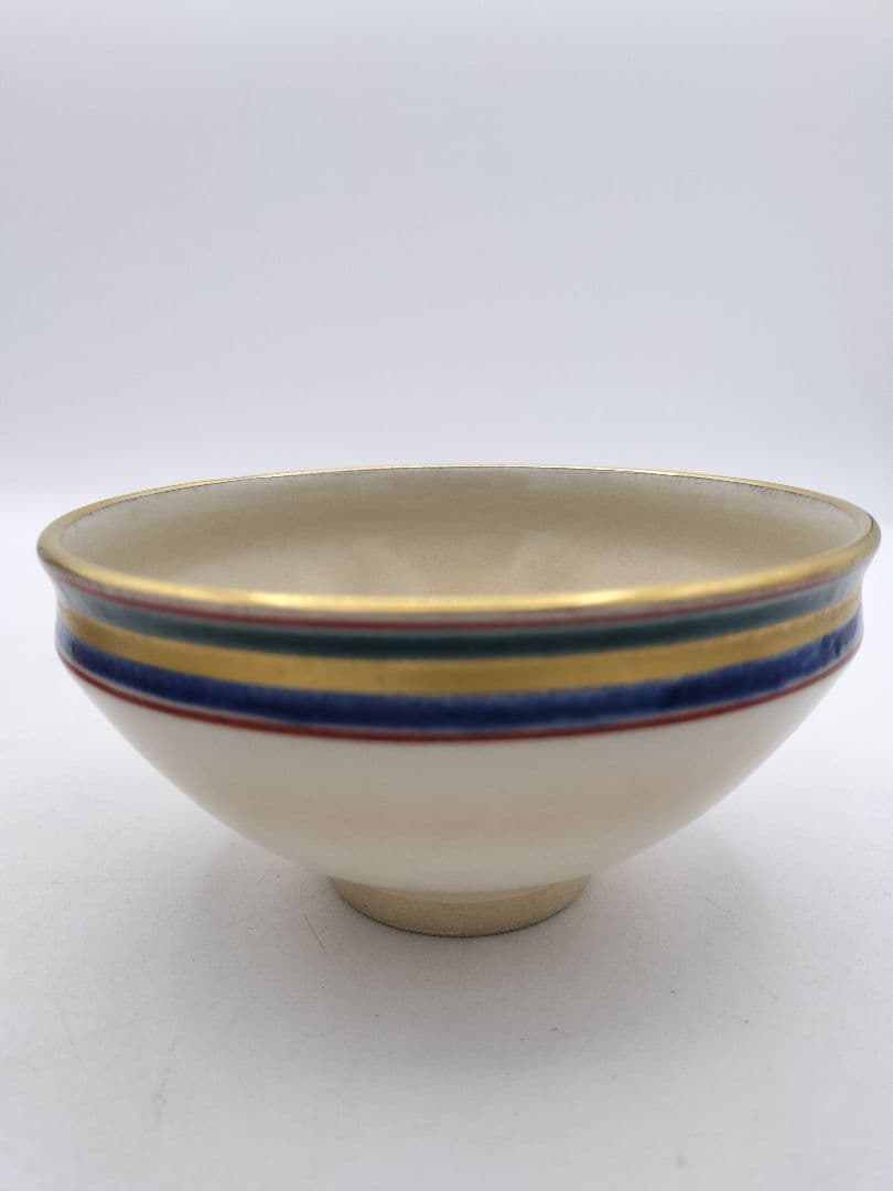 c774 数茶碗 独楽文 手塚桐鳳 10客 木箱 茶道具 古物