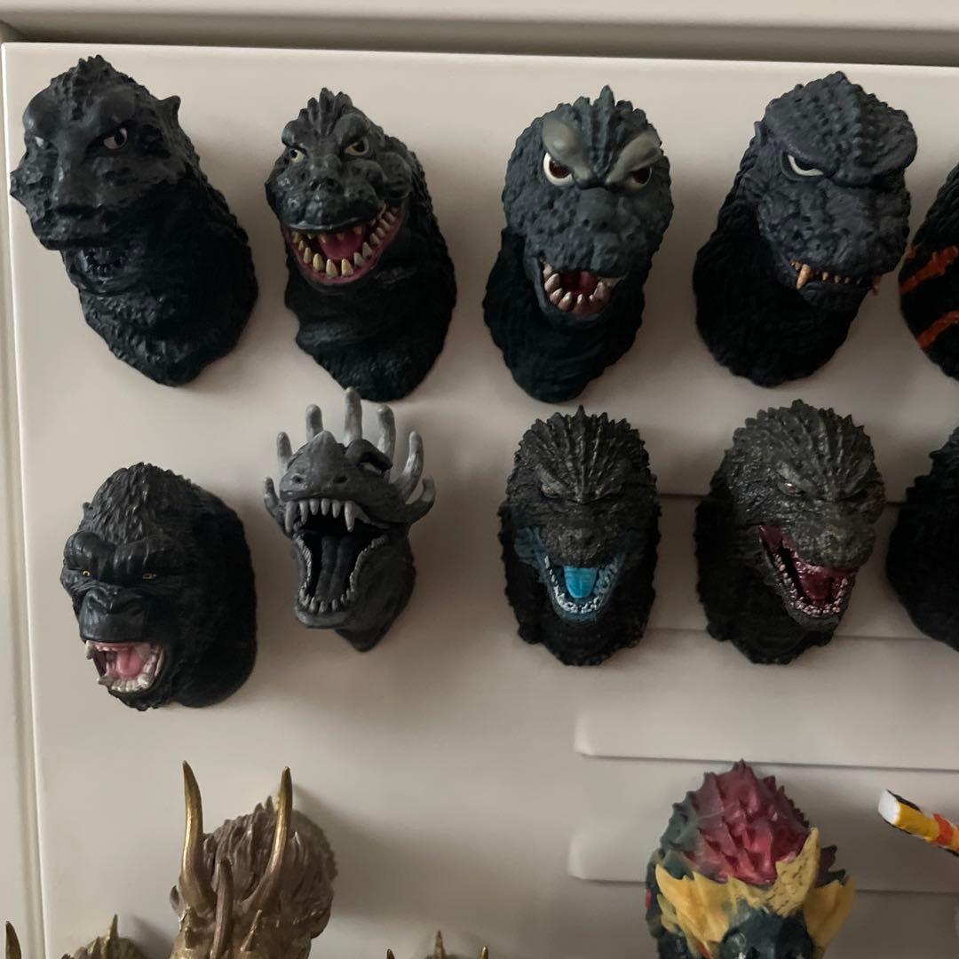 ゴジラ　モンスターヘッドマグネット38体セット