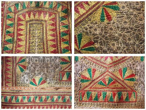 インドネシア　19世紀 スマトラ島の総刺繍ベスト アンティーク