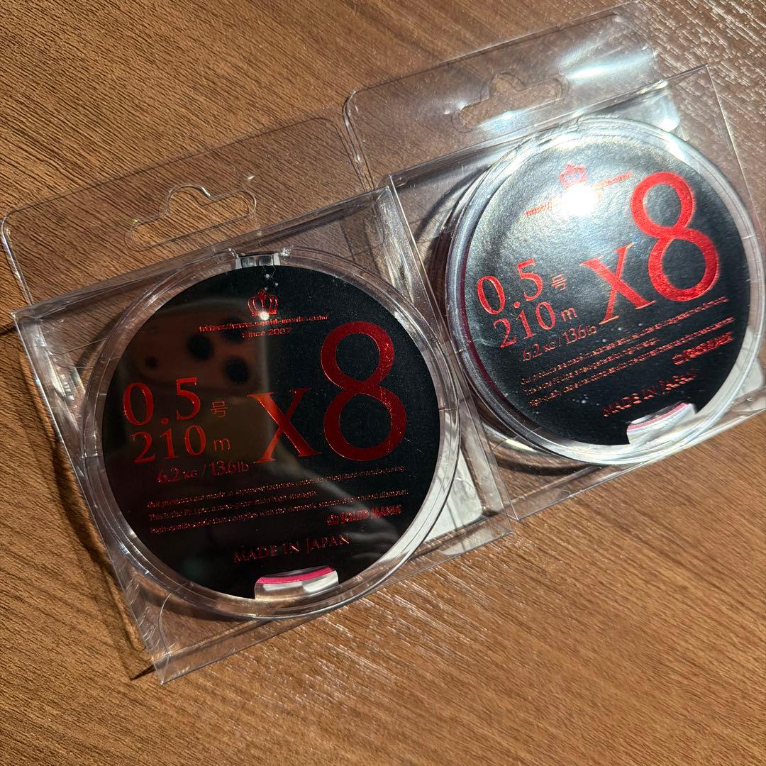 スクイッドマニア　PEライン ラグジュアリーピンク0.5号210m 2個セット