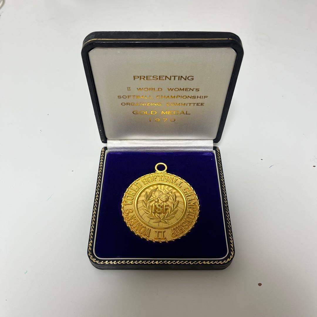 【値下げ中】1970年 女子 ソフトボール 世界大会 優勝 金 メダル 記念