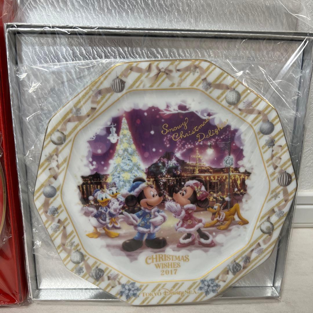 東京ディズニーランド クリスマスプレート 2017 2枚セット