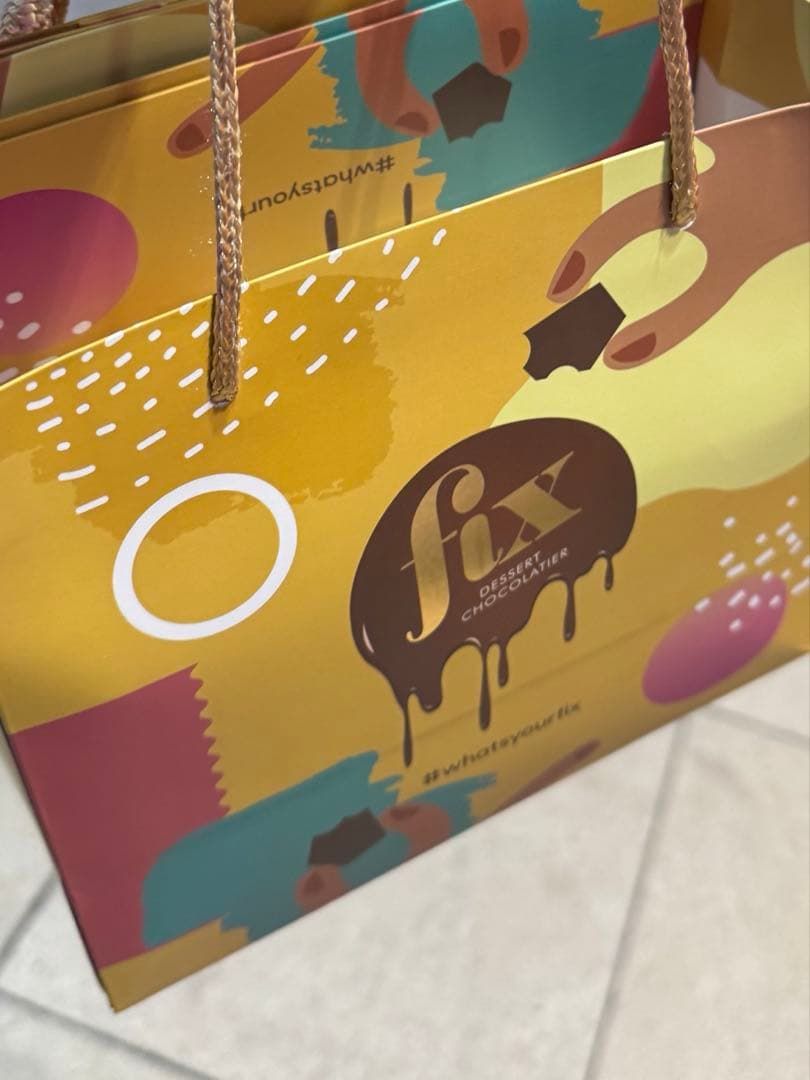 fixチョコレート　3枚組　ショッパー3袋付きです