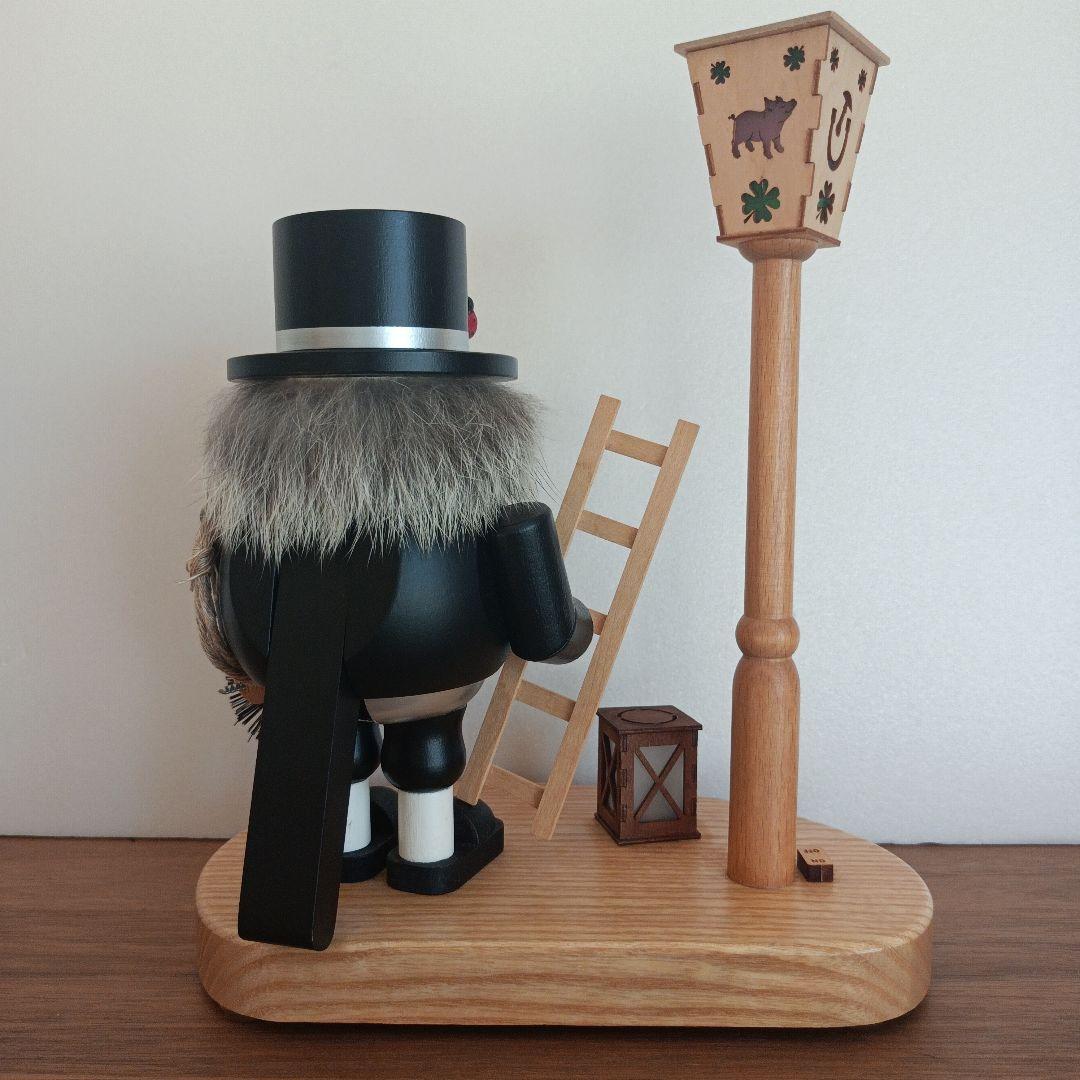 くるみ割り人形〈煙突掃除夫と街灯〉リヒャルトグレーザー ザイフェン ランプ付置物
