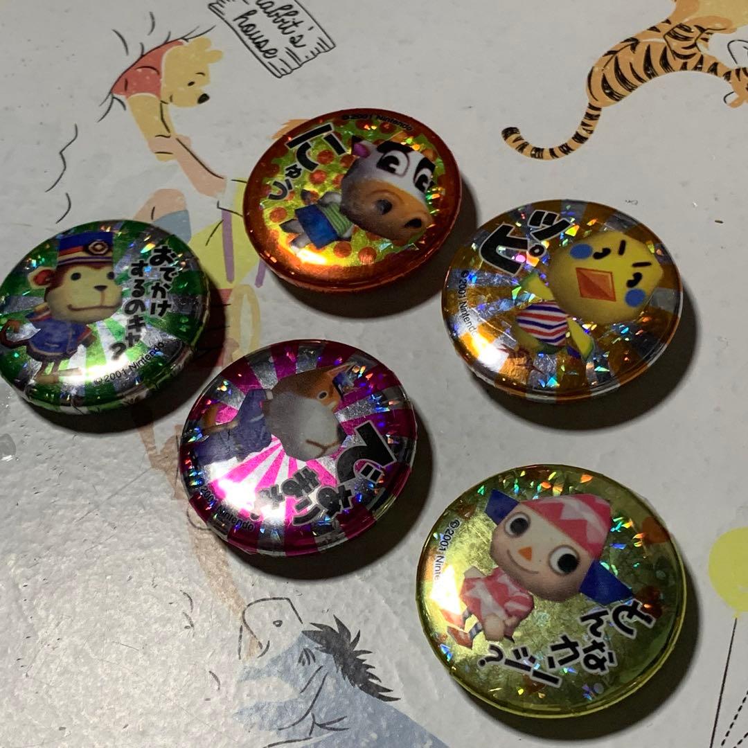 キラキラ缶マグネット どうぶつの森 5個セット B