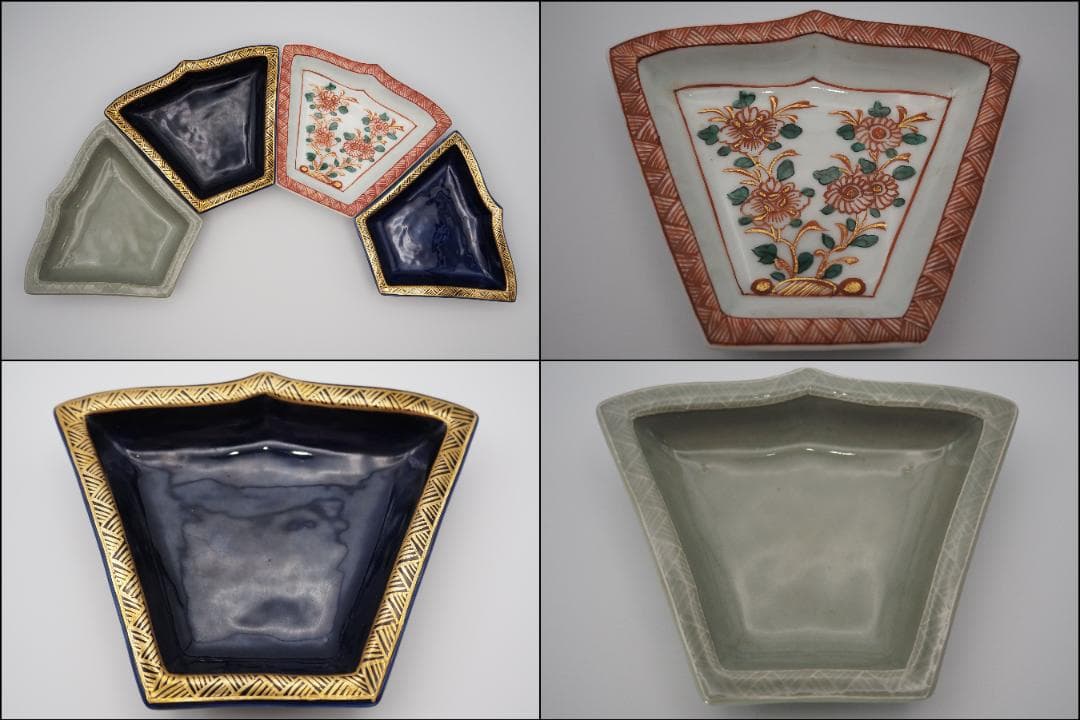 15代永楽善五郎 正全作 オードブル皿 八卦皿 初代 鈴木表朔造 一閑塗 手提盆