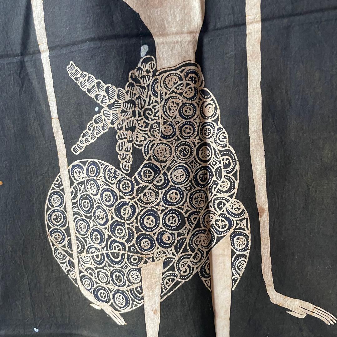 インドネシア　手描きバティック　ワヤン　アンティーク