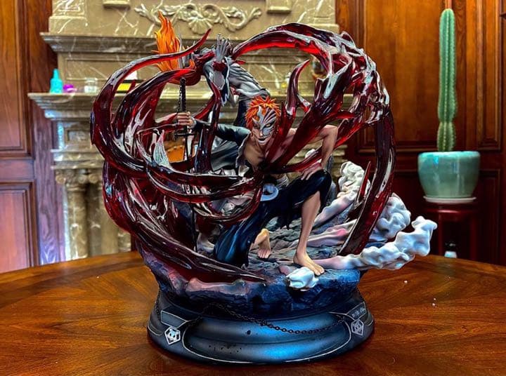 BLEACH  黒衣少年図 黒崎一護 ガレージキット ガレキ スタチュー②④