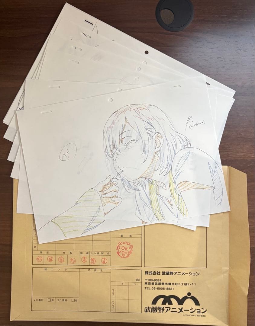 SHIROBAKO 設定資料集・原画集・原画集２　セット（＋おまけ）