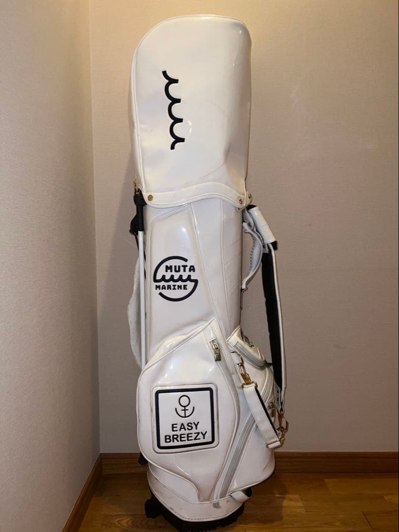 MUTA MARINE ホワイトキャディバッグ