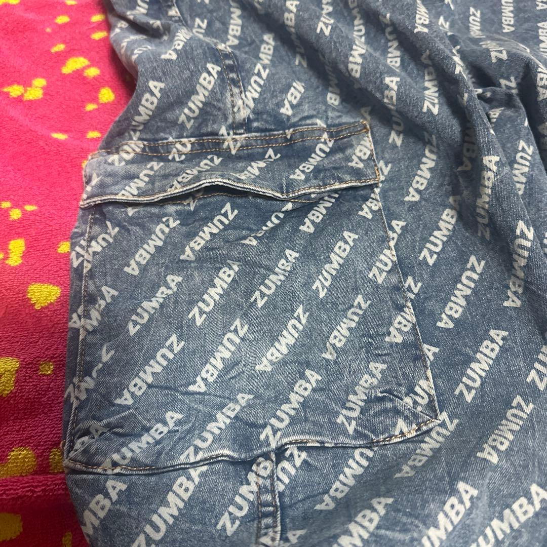 シ*ン様 Blue Jean Baggy Denim Cargo Pants -