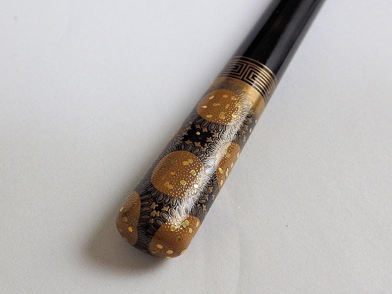 和装アクセサリー　アンティーク 櫛・笄セット　切金入蒔絵　C559A-fbeo