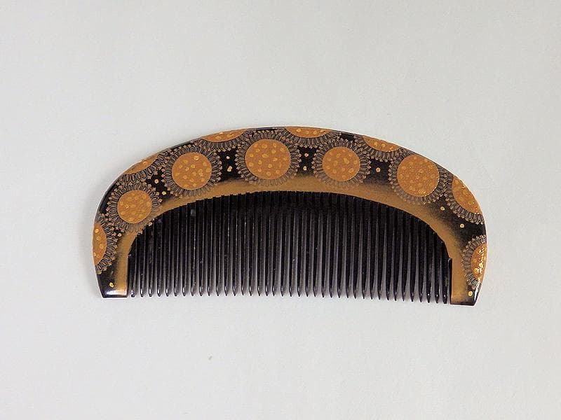 和装アクセサリー　アンティーク 櫛・笄セット　切金入蒔絵　C559A-fbeo