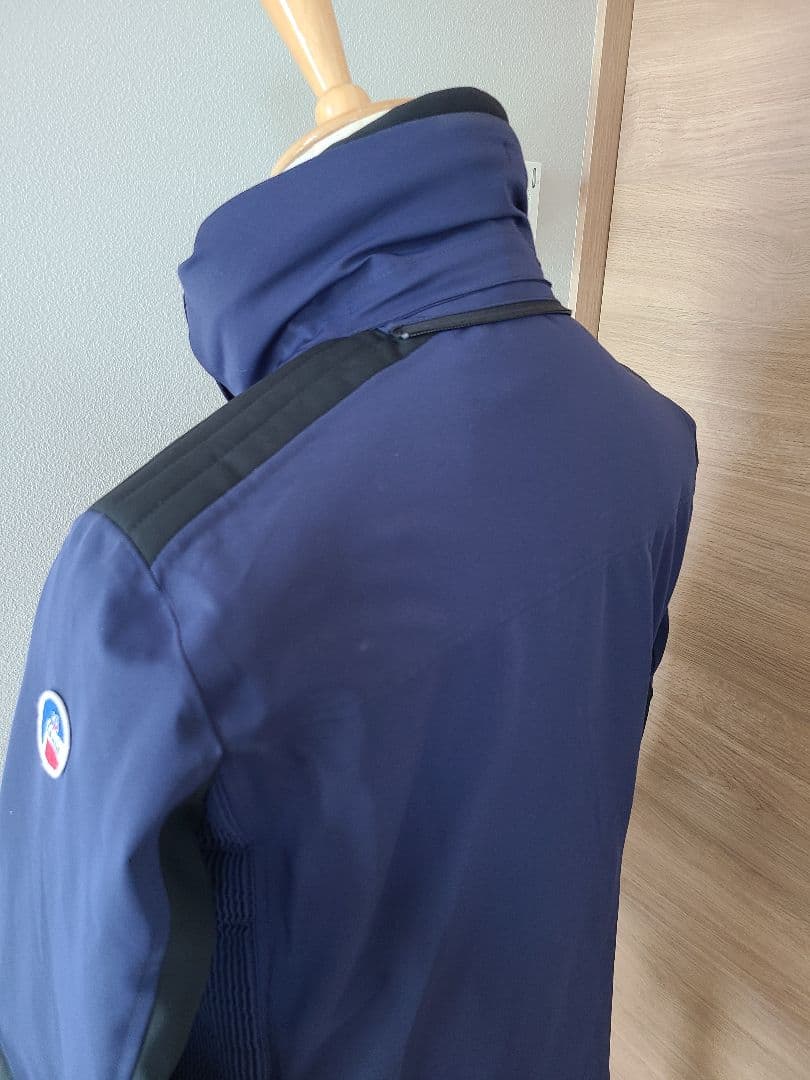 フザルプ ネイビー スキーウェア ファー付きフード